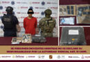 Detienen a presunto responsable de delitos relacionados con armas y sustancias ilícita