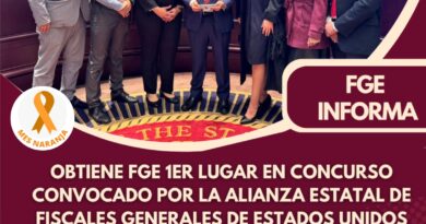 FGE 1er lugar en concurso convocado por la Alianza Estatal de Fiscales Generales de Estados Unidos