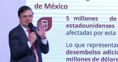 Mientras que al mediodía, Ebrard aseguró que México se defenderá ante "cualquier arbitrariedad comercial" de Estados Unidos, tras un reunión con Sheinbaum y empresarios.