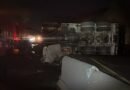 Accidente de tráiler obstruye los dos carriles en sentido Tecomán a Colima