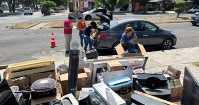 ‎Recolectan en la Villa 2 toneladas ‎de residuos eléctricos en Reciclón