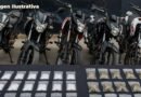Aseguran cinco motocicletas y envoltorios con ICE y mariguana