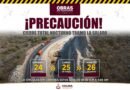 Se amplía cierre nocturno de la autopista Colima-Manzanillo