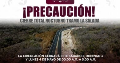 Anuncian cierre total nocturno en autopista Colima-Manzanillo