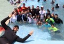 Niñas y niños del curso de verano de la UDIF disfrutaron las albercas del Parque Regional de Colima