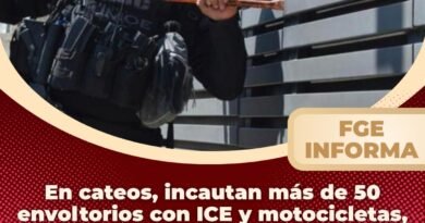 Incautan ICE y motocicletas, hay 4 detenidos