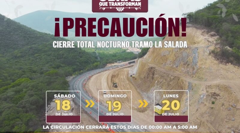Seidum Colima anticipa cierre total nocturno en “La Salada”
