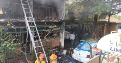 En un incendio, PC Villa de Álvarez ‎rescata a adulto mayor y a perrito