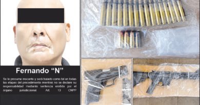Detenido con material bélico y droga, ya está vinculado