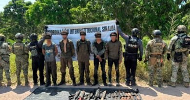 Aseguran armamento en Sinaloa, hay 8 detenidos