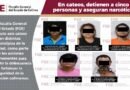 En cateos, detienen a cinco personas y aseguran narcóticos