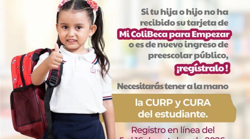 Se abre el registro en línea de “Mi ColiBeca para Empezar”