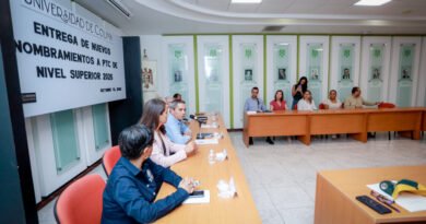Entrega UdeC cuatro nombramientos de Profesor de Tiempo Completo