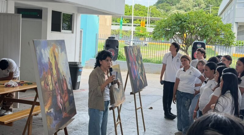 Lleva “Museando en tu escuela” obras del acervo universitario al Bachillerato 10
