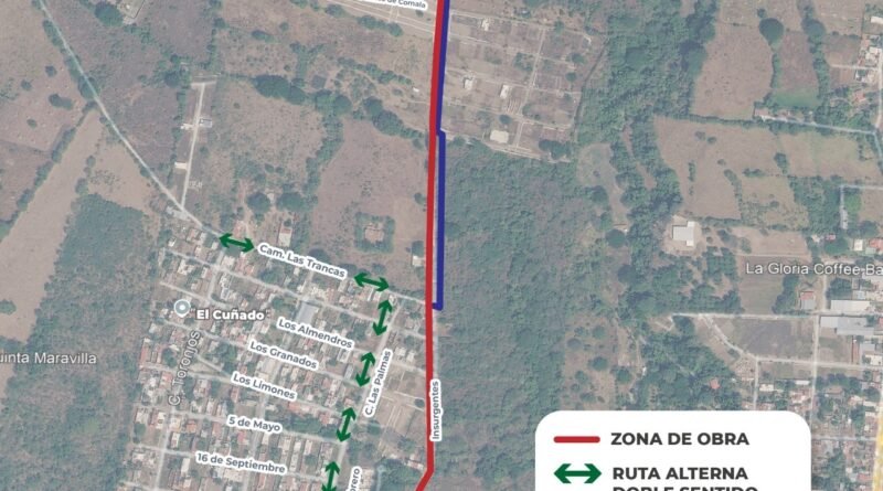 Anuncia cierre en calle Insurgentes en Comala