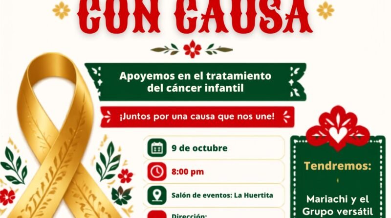 Cena baile con causa invita a los colimenses a sumarse a la lucha contra el cáncer infantil